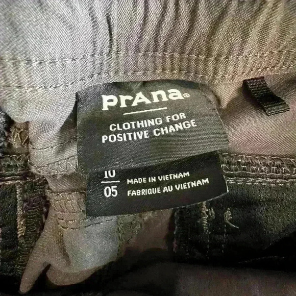 Prana Halle E-Waist Short II Women’s 10 Regular 5” Inseam Dark Iron Elastic - Picture 3 of 3